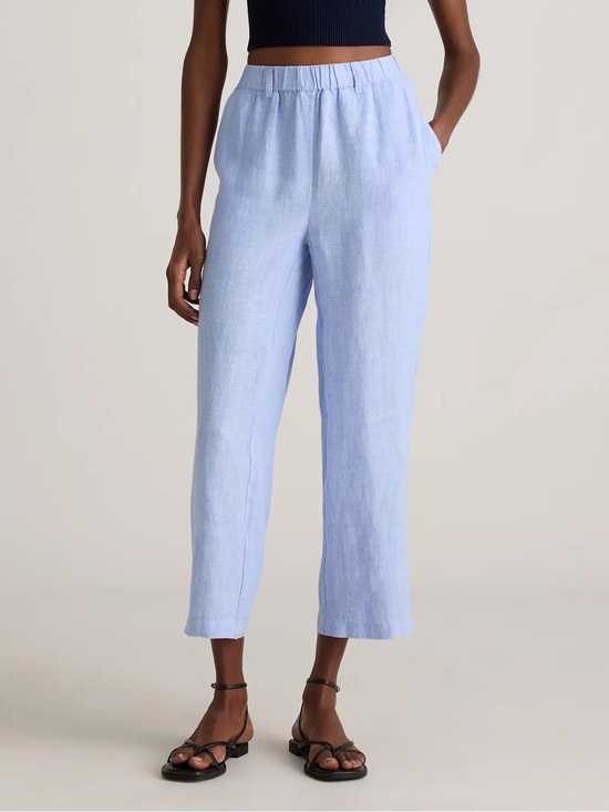 Pants - Quince 100% European Linen Pants Women Sz XS French Blue Coastal Beachy